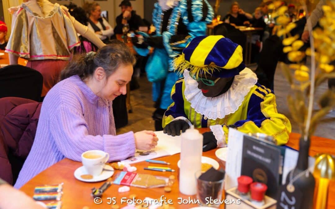Sinterklaas bij Niels op het werk.